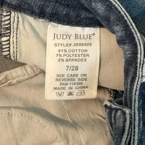 Judy Blue Denim Tummy Control High Rise Skinny Jeans Womens Size 7/28 - Picture 5 of 5
